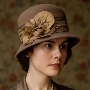 Handcrafted Felt Hat Downton Abbey Dickens Christmas